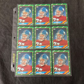 9 1986 TOPPS KARL MECKLENBURG ROOKIE CARDS