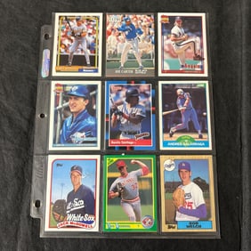 SHEET OF 18 STARS OF THE ERA CARDS
