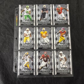 SHEET OF 18 INSERT ROOKIE FOOTBALL CARDS