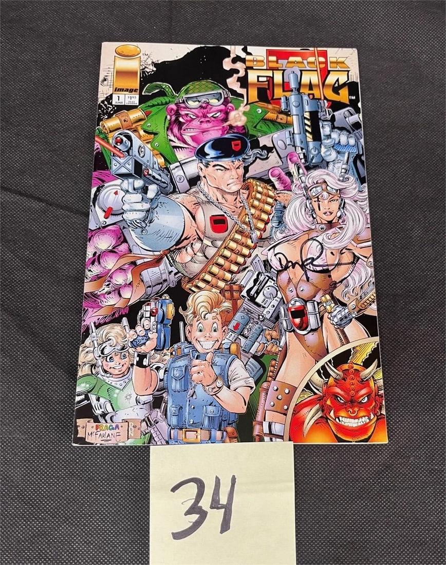 Dan Fraga Signed Black Flag 1 Comic Book (1 of 2)