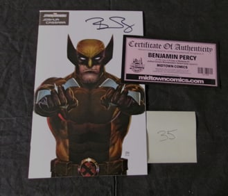 Benjamin Percy Signed Wolverine Comic Book