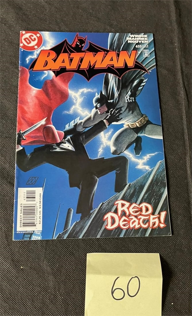 Batman 635 1st Jason Todd as Red Hood: Please look at pictures carefully to determine what you believe are the condition of each lot. We offer in person or virtual previews and we can take additional pictures, or answer questions about any