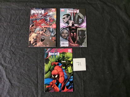 House of M Marvel Comic Book Lot: Please look at pictures carefully to determine what you believe are the condition of each lot. We offer in person or virtual previews and we can take additional pictures, or answer questions about any
