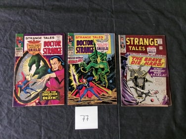 Strange Tales 139, 152, & 162 Marvel Silver Age
