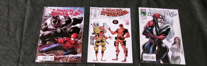 Amazing Spider-man Key Comics w/ J. Scott Campbell