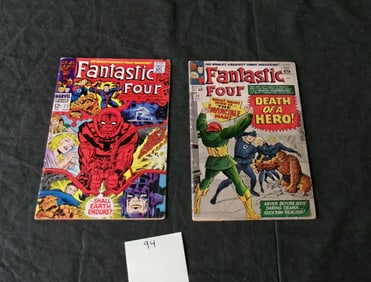 Fantastic Four 32 & 77 Marvel Silver Age Comics