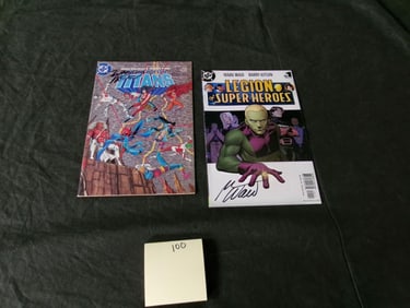 Marv Wolfman & Mark Waid Signed DC Comic Books
