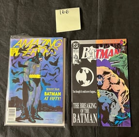 Batman 497 Key Comic w/ Amazing Heroes 167