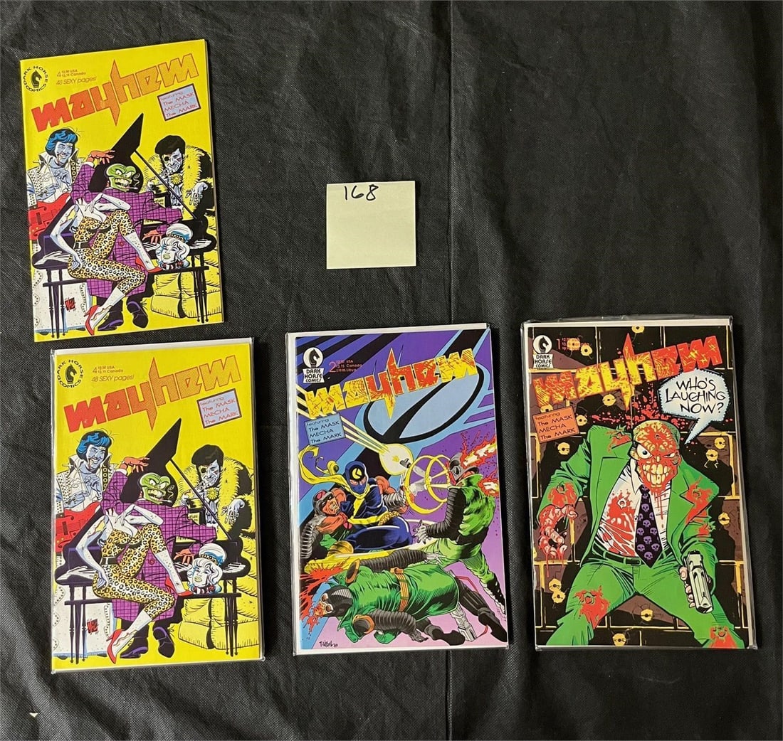 Mayhem 1, 2 & 3 Feat. The Mask Dark Horse Comics (1 of 1)