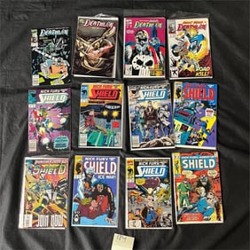 Deathlok & Shield Marvel Copper Age Comic Books