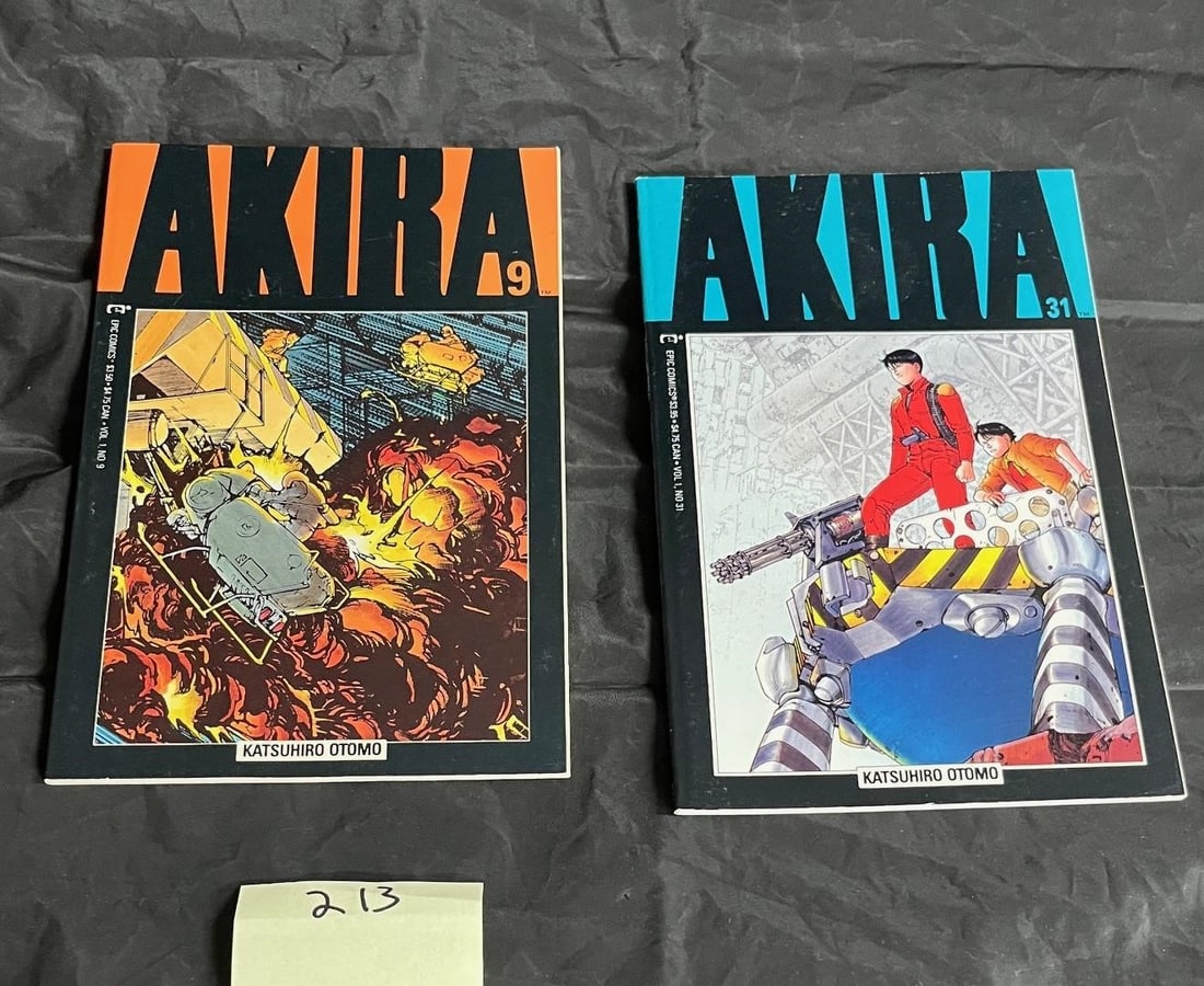 Akira 9 & 31 Newsstand Edition Comic Books (1 of 2)