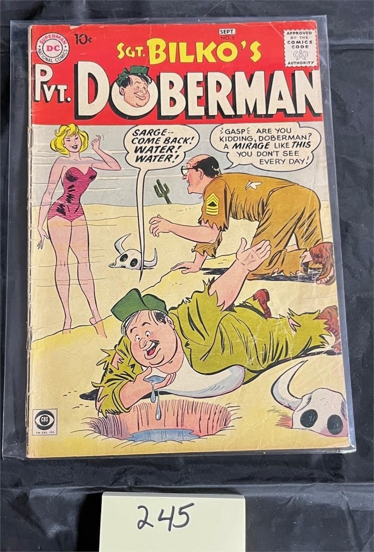 Sgt. Bilko's Pvt. Doberman 8 DC Silver Age (1 of 2)