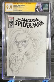 Mike Choi Sign & Original Sketch CGC 9.9