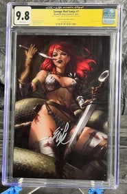 Savage Red Sonja 1 Ejikure Signed CGC JSA 9.8