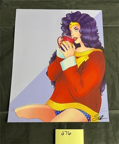 Cute Wonder Woman Signed Print