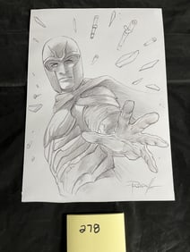 Lucio Parillo Original Art Magneto Sketch