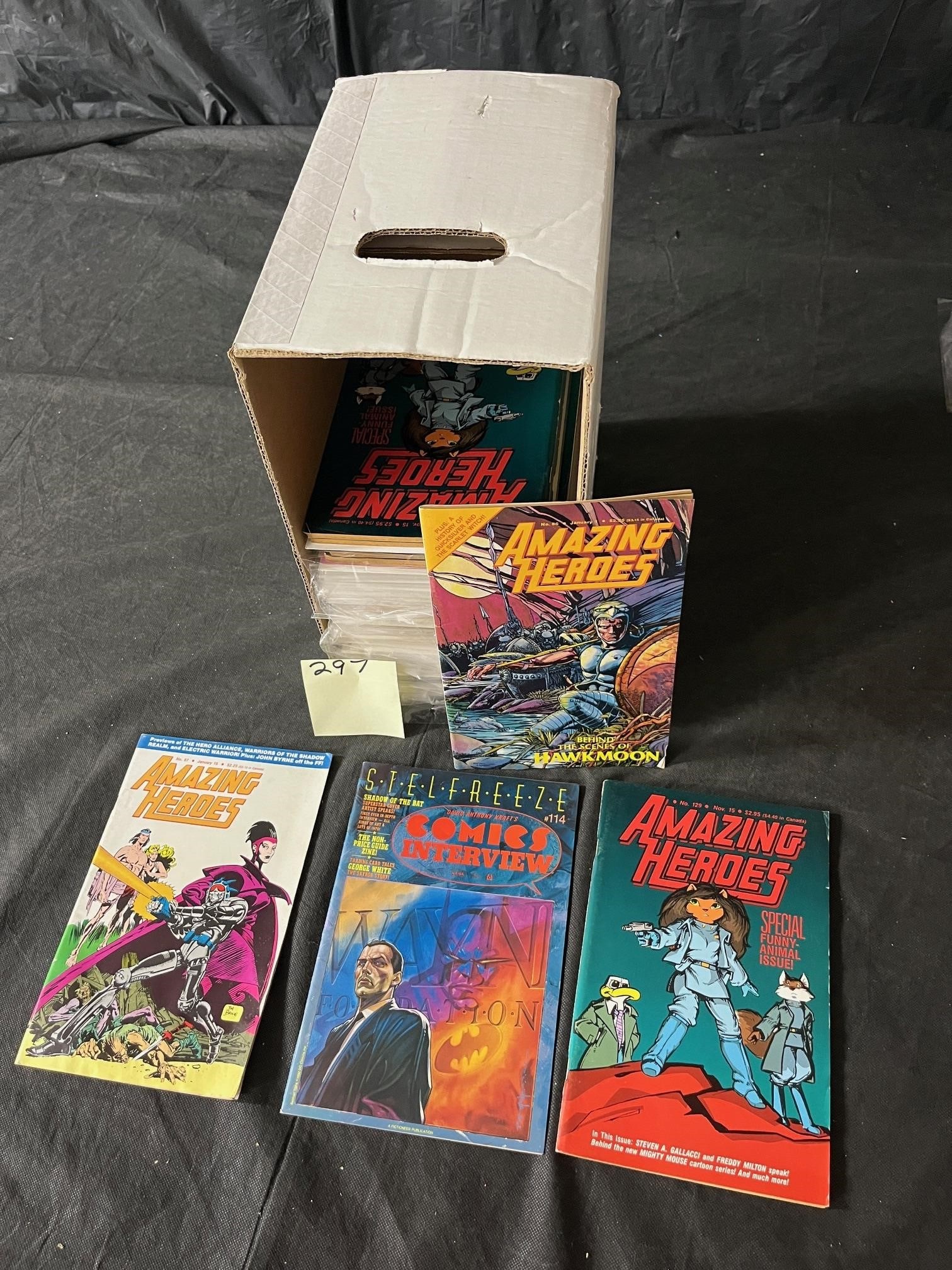 Amazing Heroes Comic Magazine Lot (1 of 2)