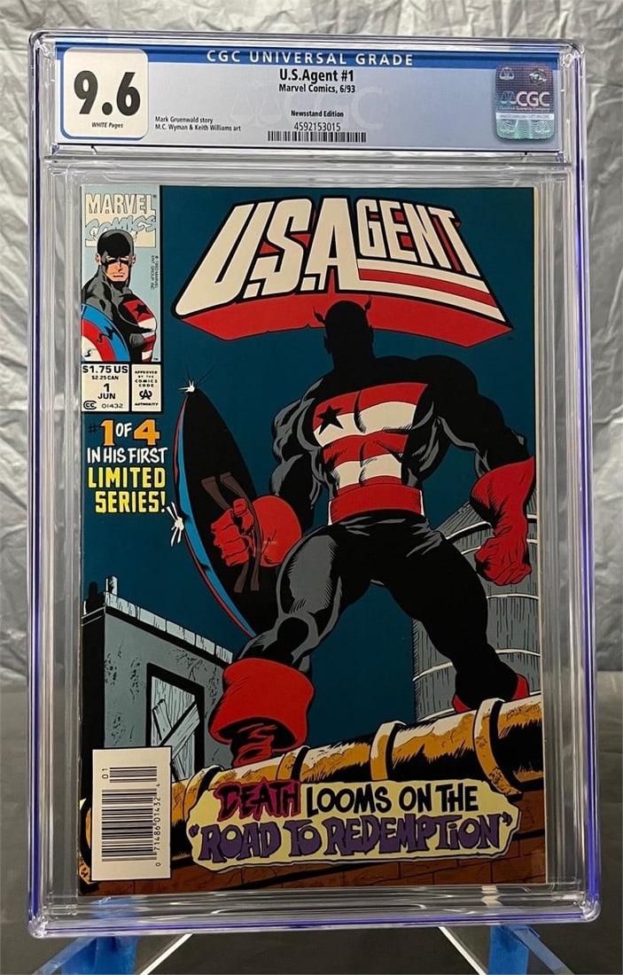 USA Agent 1 CGC 9.4 Newstand Edition Comic (1 of 1)