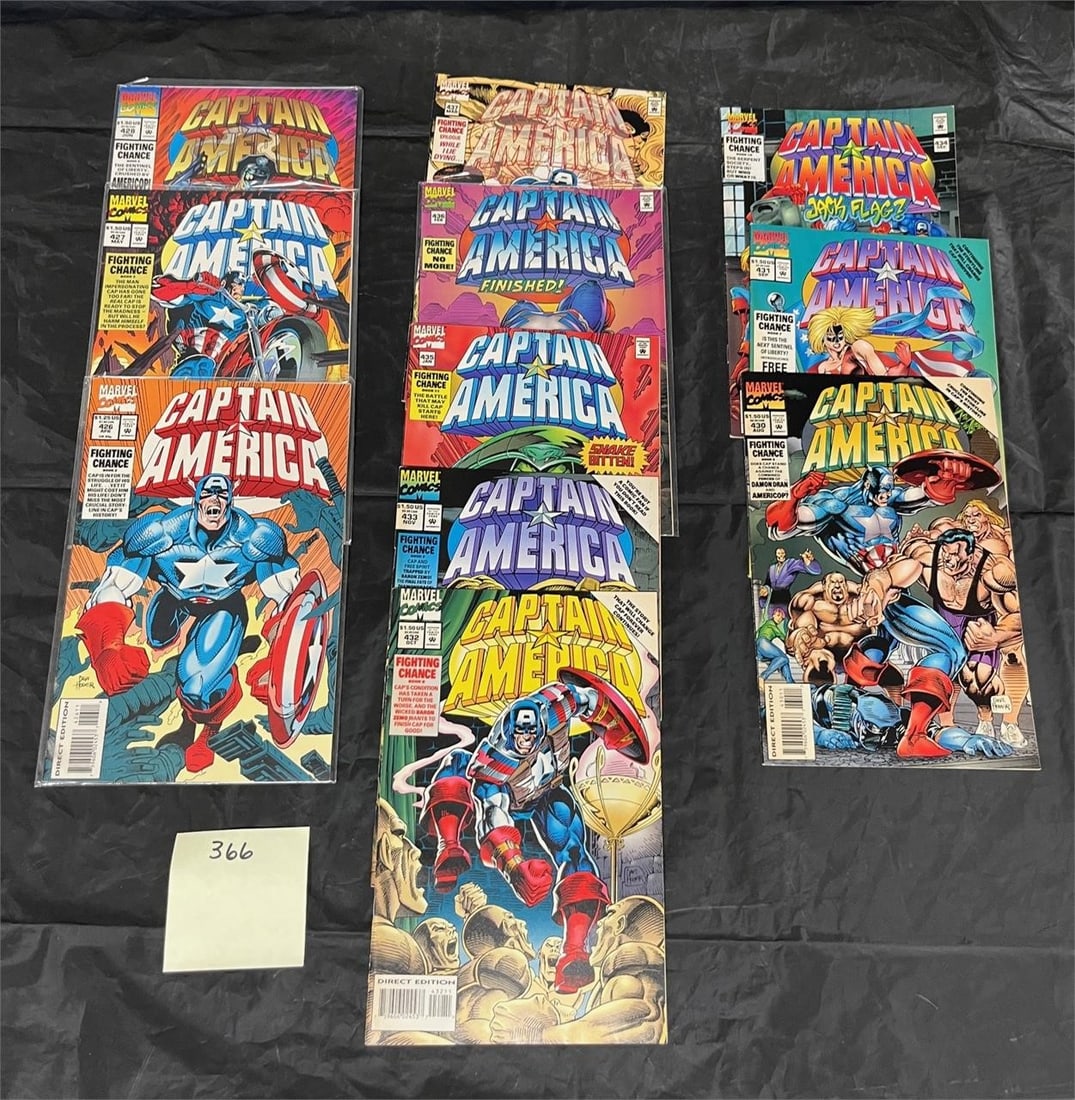 Captain America Modern Comic Books: Please look at pictures carefully to determine what you believe are the condition of each lot. We offer in person or virtual previews and we can take additional pictures, or answer questions about any