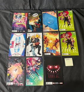Thor Marvel Comics Modern Age Comic Lot w/#1 Issue: Please look at pictures carefully to determine what you believe are the condition of each lot. We offer in person or virtual previews and we can take additional pictures, or answer questions about any