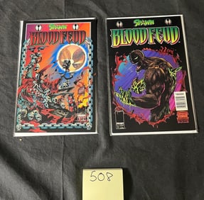 Spawn Blood Feud 1 & 3 w/ Rare Newsstand Edition
