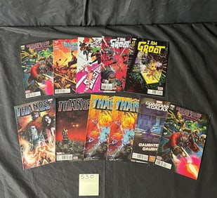 Modern Age Marvel Comics w/ I am Groot & Thanos
