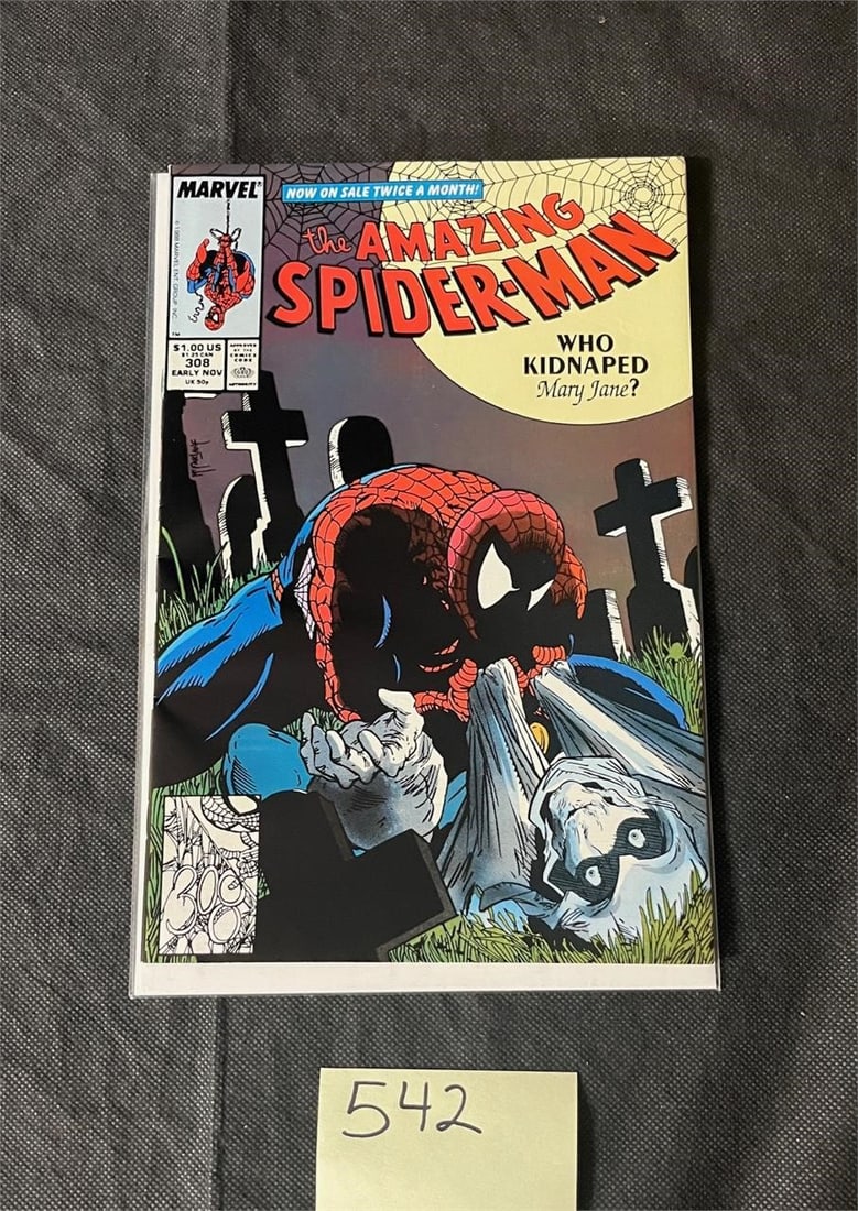 Amazing Spider-man 308 Todd McFarlane Art: Please look at pictures carefully to determine what you believe are the condition of each lot. We offer in person or virtual previews and we can take additional pictures, or answer questions about any