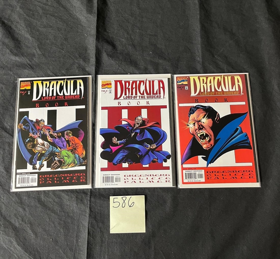 Dracula Lord of the Undead Marvel Modern Age Lot: Please look at pictures carefully to determine what you believe are the condition of each lot. We offer in person or virtual previews and we can take additional pictures, or answer questions about any