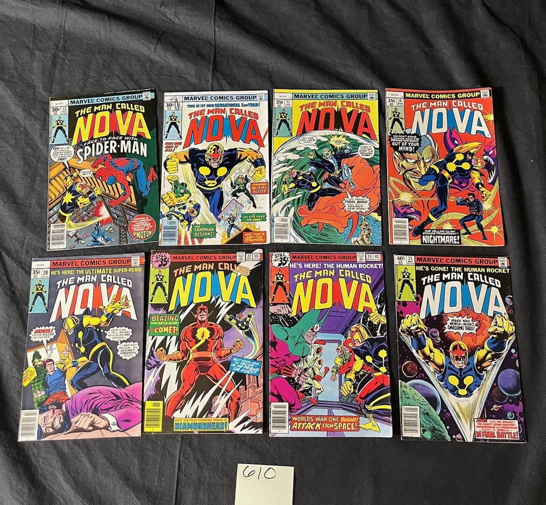 Nova Marvel Bronze Age Comic Lot w/#25 Last Issue (1 of 2)