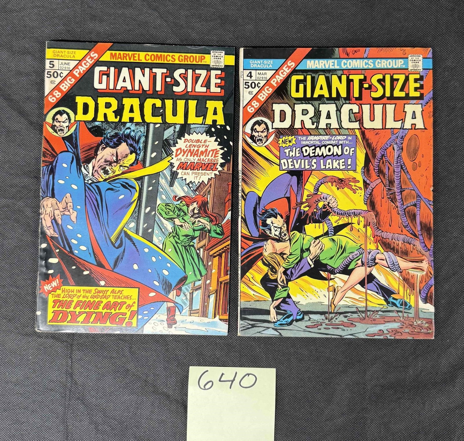 Giant-Size Dracula 4 &5 Marvel Bronze Age Horror (1 of 2)