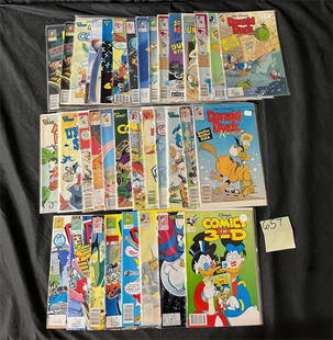 Gladstone Disney Comic Book Lot w/ Donald Duck: Please look at pictures carefully to determine what you believe are the condition of each lot. We offer in person or virtual previews and we can take additional pictures, or answer questions about any