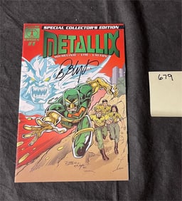 Bob Layton Metallix Signed Comic Book