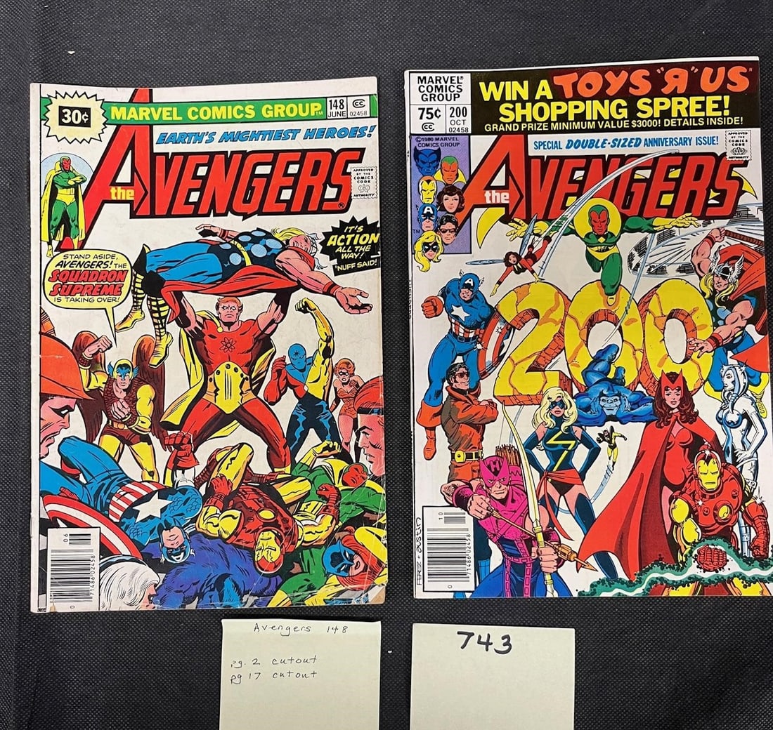 Avengers 148 .30 Cent Price Variant + #200 (1 of 4)