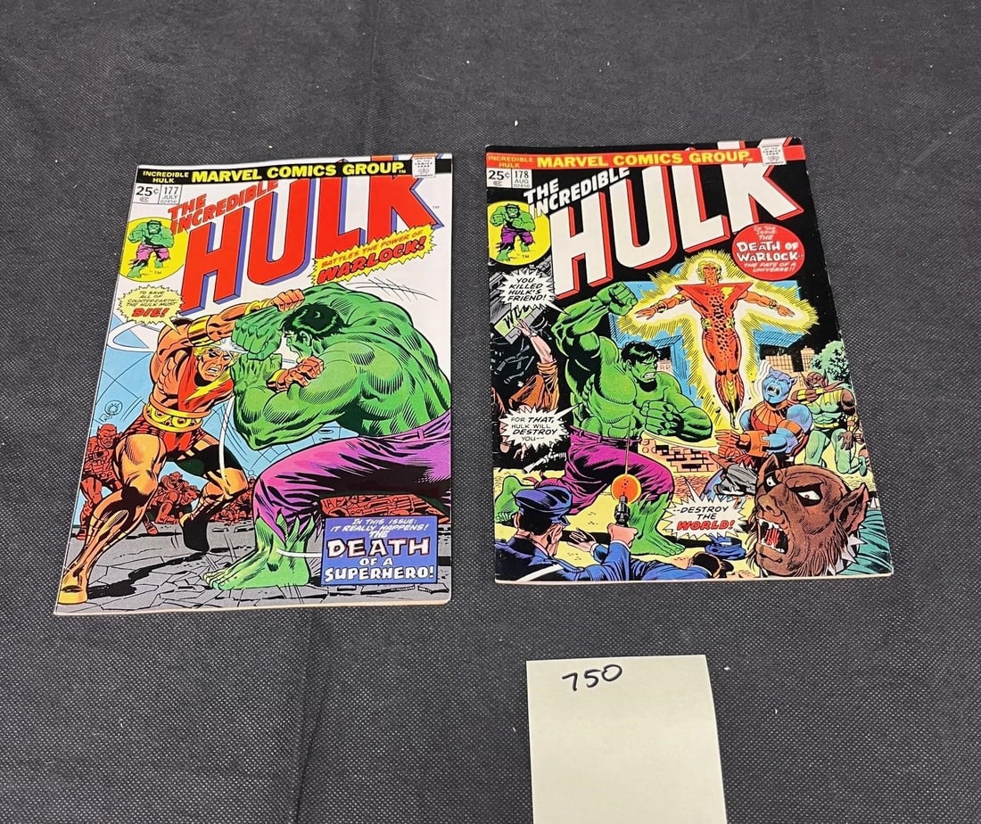 Hulk 177 & 178 Key Marvel Bronze Age Comics (1 of 2)
