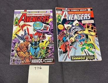 Avengers 125 vs. Thanos & 127 Bronze Age Comics