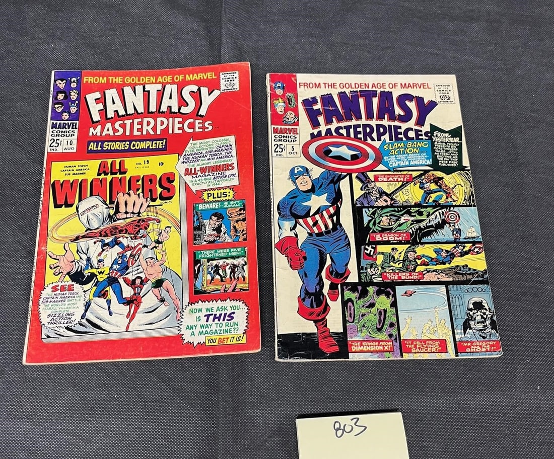 Fantasy Masterpieces 5 & 10 Marvel Silver Age Lot (1 of 2)