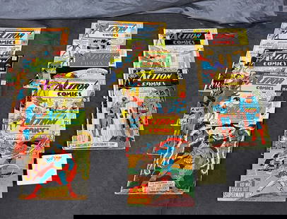 Action Comics Silver & Bronze Age Comic Books: Please look at pictures carefully to determine what you believe are the condition of each lot. We offer in person or virtual previews and we can take additional pictures, or answer questions about any