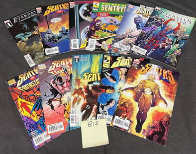 Modern Marvel Comics w/ Sentry: Please look at pictures carefully to determine what you believe are the condition of each lot. We offer in person or virtual previews and we can take additional pictures, or answer questions about any