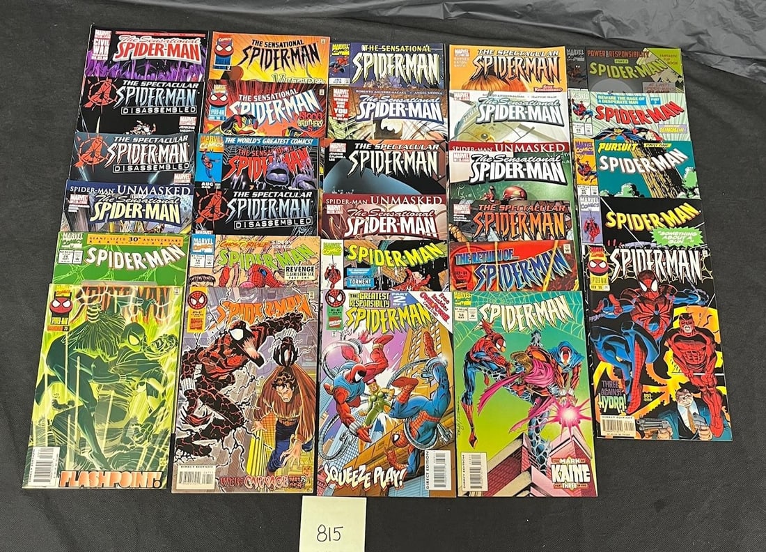 Spider-man Copper Age Marvel Comic Lot (1 of 2)