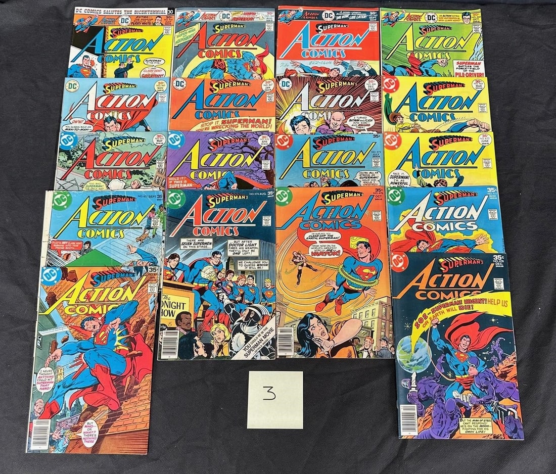 Action Comics Feat. Superman DC Bronze Age Comics (1 of 2)