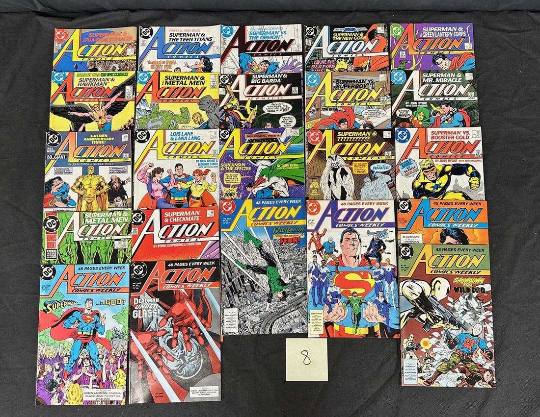 Action Comics Feat. Superman DC Copper Age Lot (1 of 2)