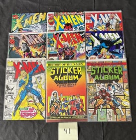 Mix of X-men Comics w/ X-men #1 & Sticker Albums