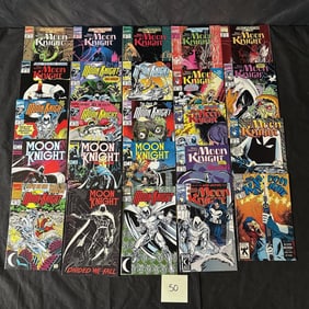Mix of Moon Knight Marvel Comic Books