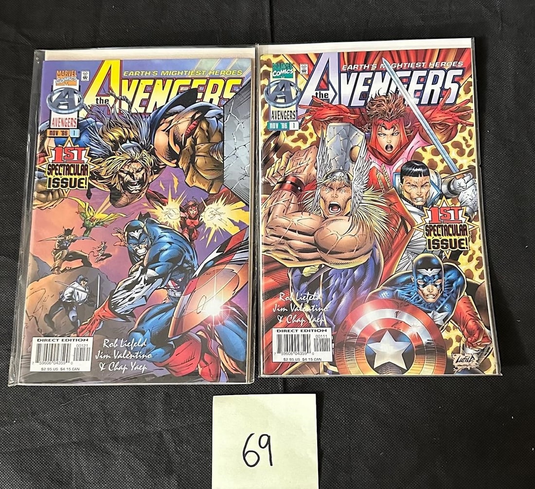 Avengers 1 Rob Liefeld Cover w/Variant Cover Comic (1 of 1)