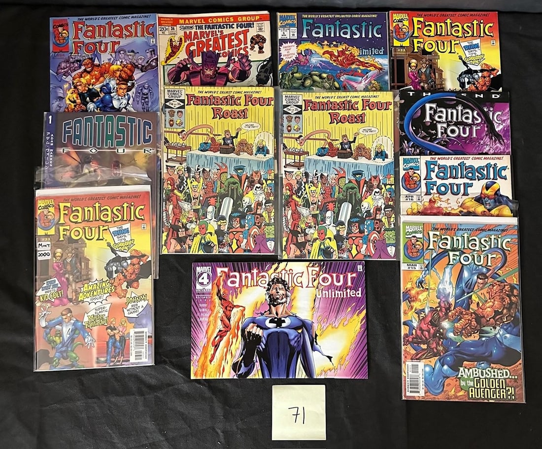 Mix of Fantastic Four Comic Books: We offer in person or virtual previews of auction lots up until the day before the auction. All items are sold as is. Please look at pictures carefully to determine what you believe are the condition 