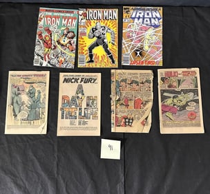 Iron Man Marvel Comic Books + Coverless Comics