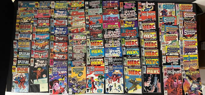 Large Mix of Marvel Copper Age Comic Books: We offer in person or virtual previews of auction lots up until the day before the auction. All items are sold as is. Please look at pictures carefully to determine what you believe are the condition
