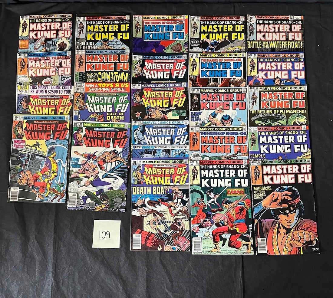 Master of Kung Fu Marvel Bronze Age Comics: We offer in person or virtual previews of auction lots up until the day before the auction. All items are sold as is. Please look at pictures carefully to determine what you believe are the condition 