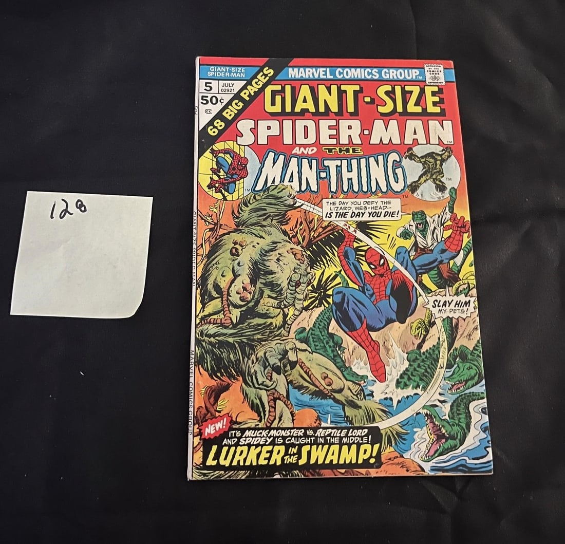 Giant-Size Spider-man 5 w/Man Thing Bronze Age (1 of 2)