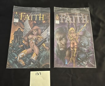 Faith 1 LE #/500 & 600 Variant Covers Polybagged